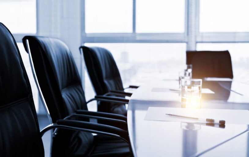 Empty board room